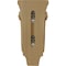 Ekena Millwork 4 3/4"W x 1 3/4"D x 10"H Small Traditional Pilaster Wood Corbel, Cherry CORW05X02X10PTCH - alternate 2
